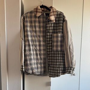 Zara Multicolor Plaid Shirt Jacket